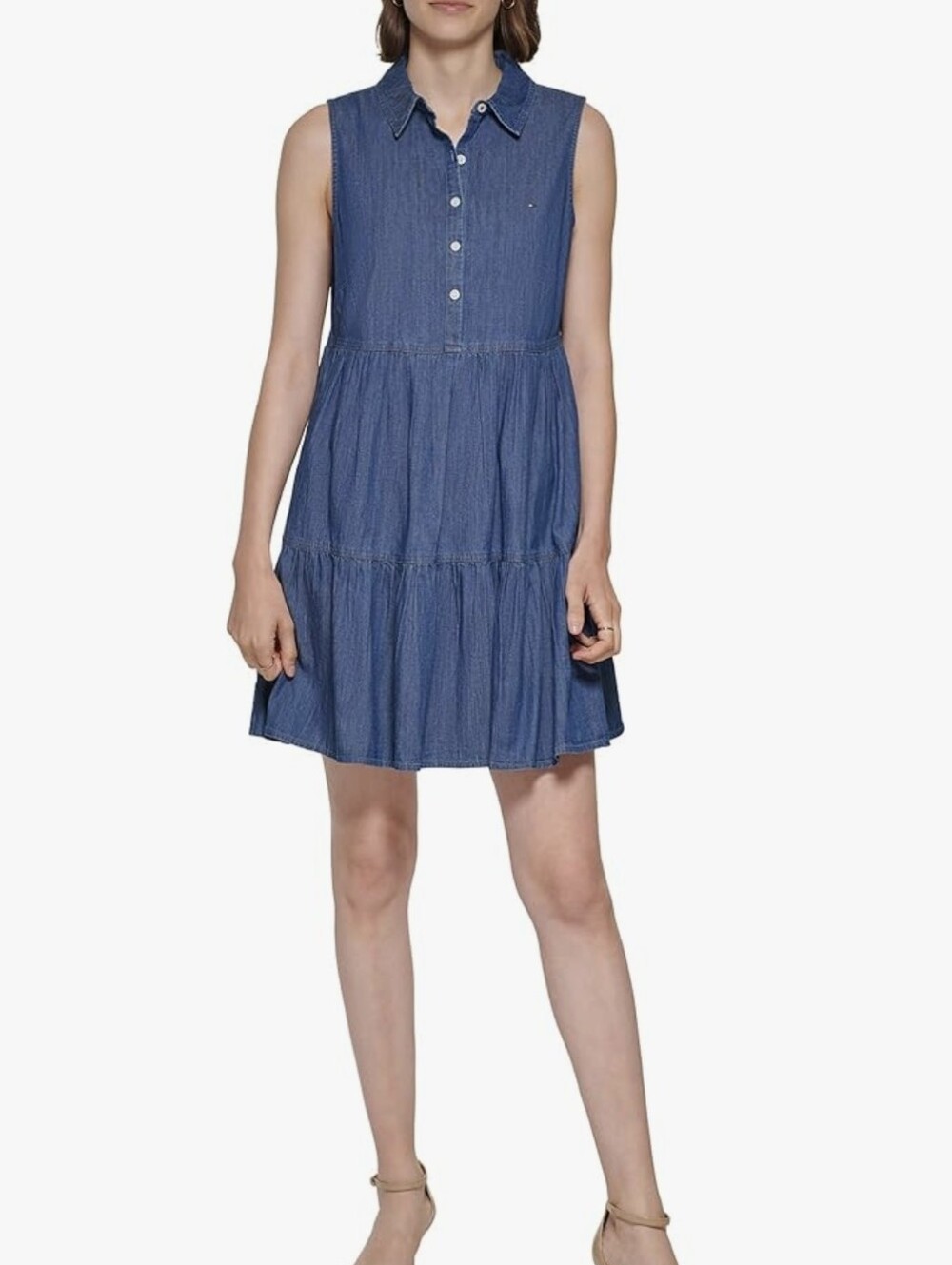 Tommy Hilfiger Tiered Denim Dress